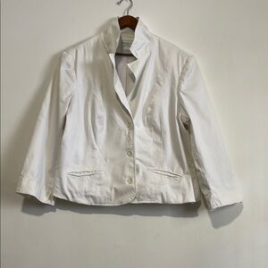 Elegant White Women's Jacket